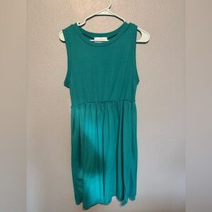 Sleeveless Teal Midi Dress by discount divas.